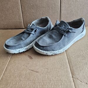 Hey Dude Gray Flats Comfortable Loafers